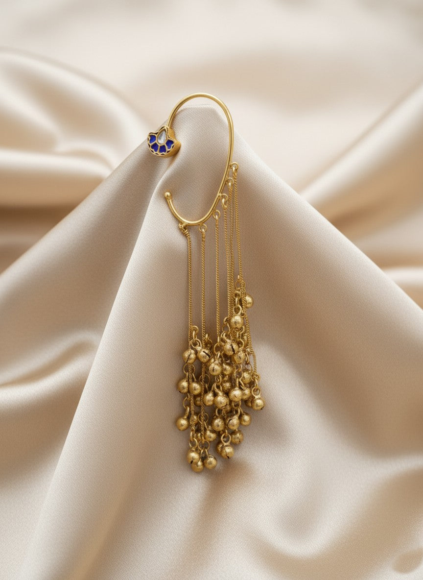 Kashmiri Earcuff Earrings – Trending Wedding Season Statement Jewelry