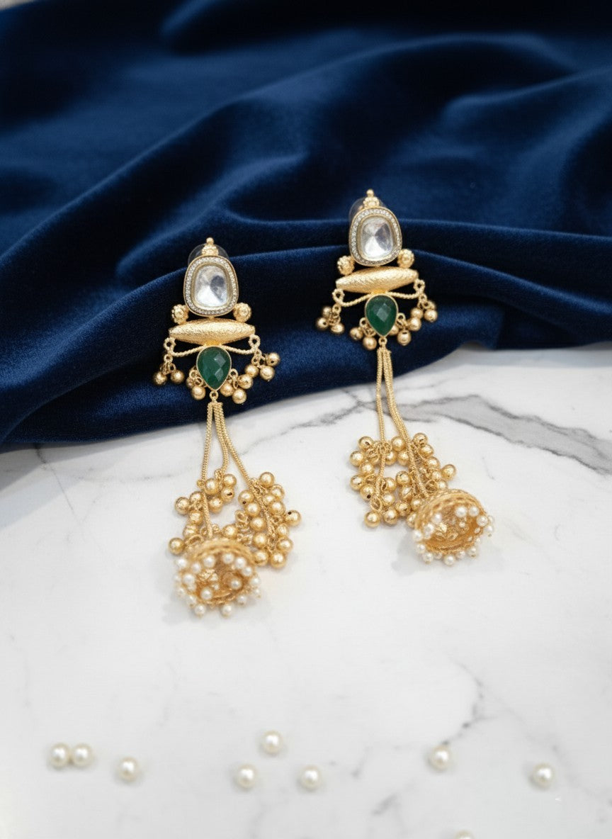Trending Kashmiri Jhumka Earrings – Luxury Wedding Season Statement Jewelry