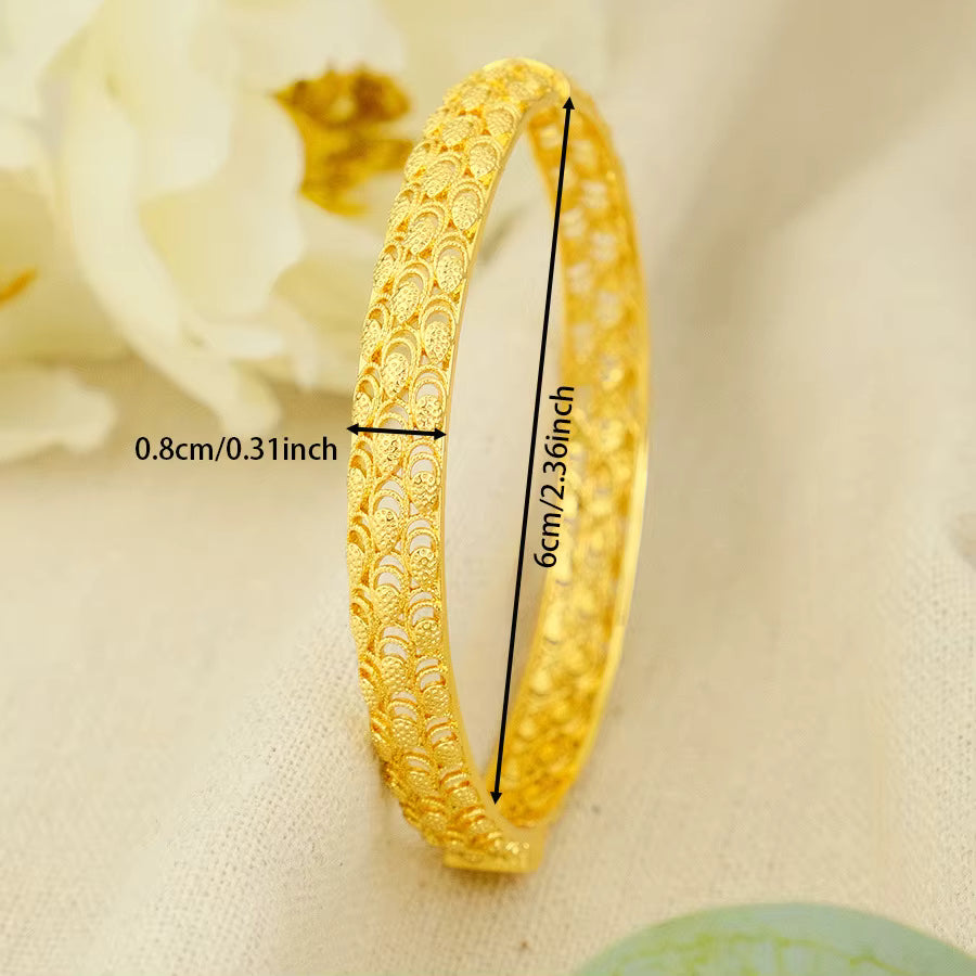 Elegant Gold-Tone Bangle Bracelet