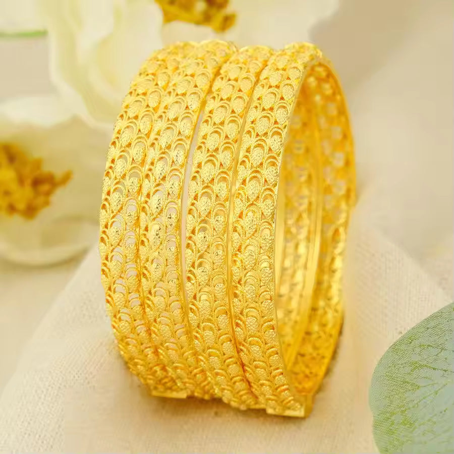 Elegant Gold-Tone Bangle Bracelet