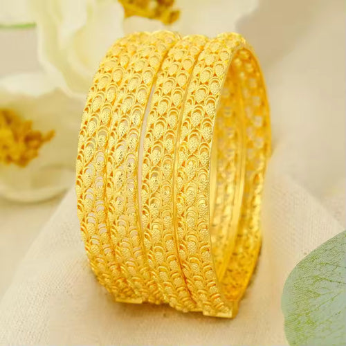 Elegant Gold-Tone Bangle Bracelet