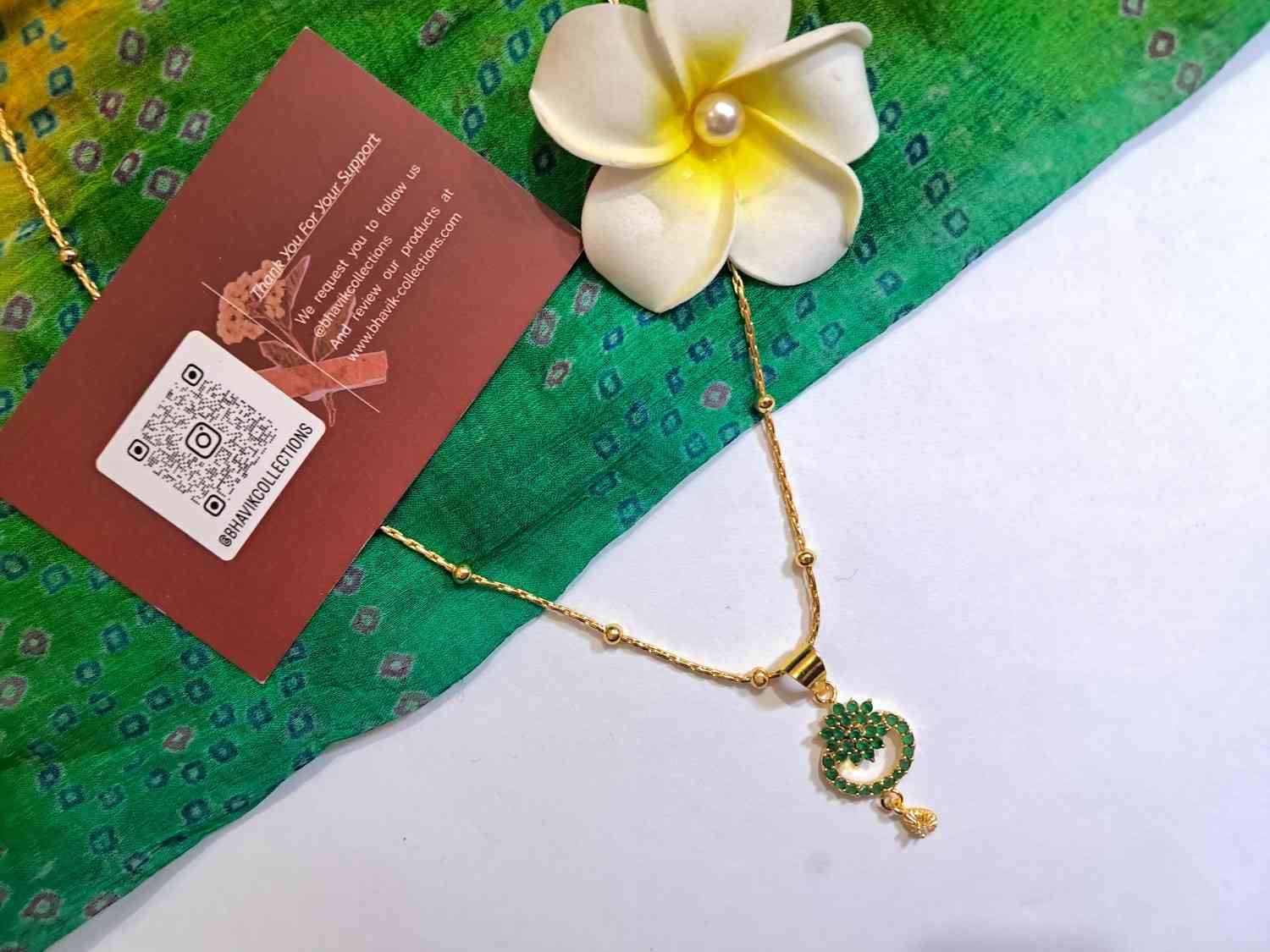 Elegant Micro Plated Gold Pendant Necklace – Daily Wear Jewellery