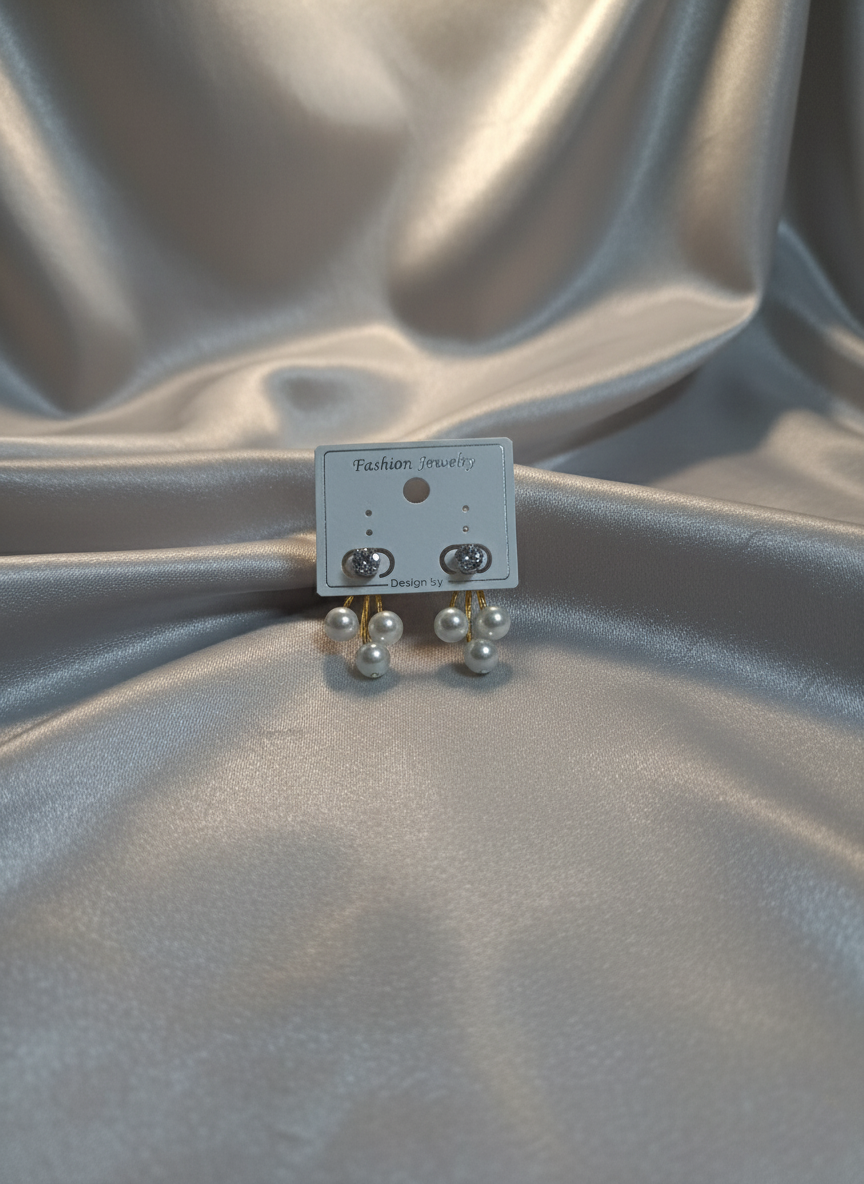 Elegant Pearl Drop Stud Earrings – Classic & Timeless Fashion Jewelry for Every Occasion