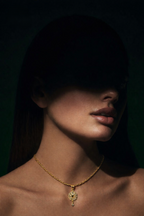 Aurora Bloom – Micro-Plated 1 Carat Gold Pendant Necklace